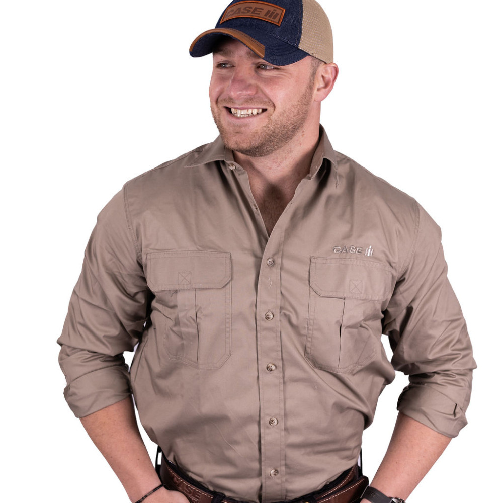 Safari Savannah Men's Half Placket  Shirt - White main image 0